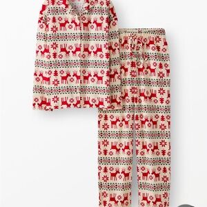 Hanna Andersson Women's Holiday Flannel Pajama Set Color: Dear Deer